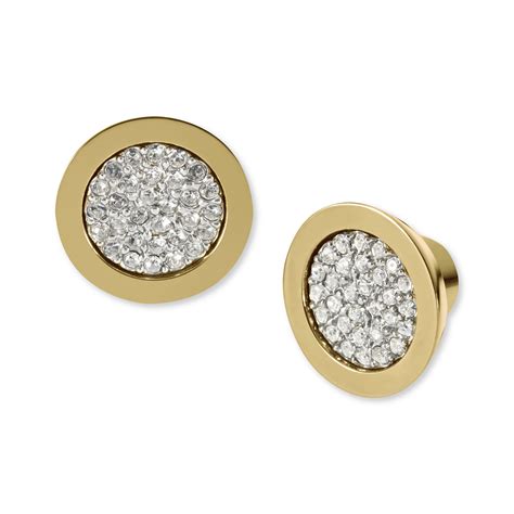 michael kors pave stud earrings.